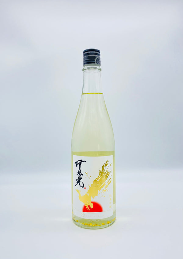 2024醸造「純米吟醸 伊勢光」四合金箔(720ml):　無濾過原酒【火入】